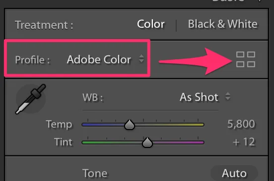 Camera（Sony） Color Profile