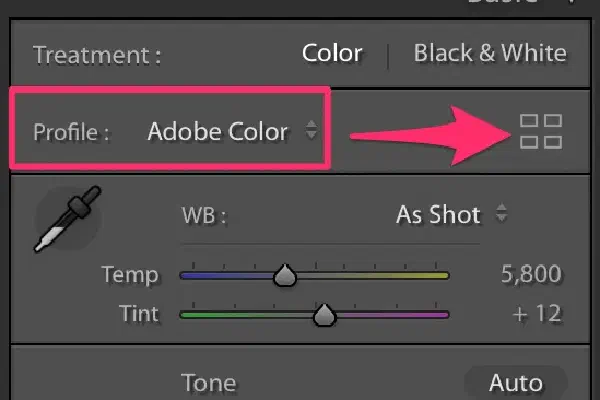 Camera(Sony) Color Profile