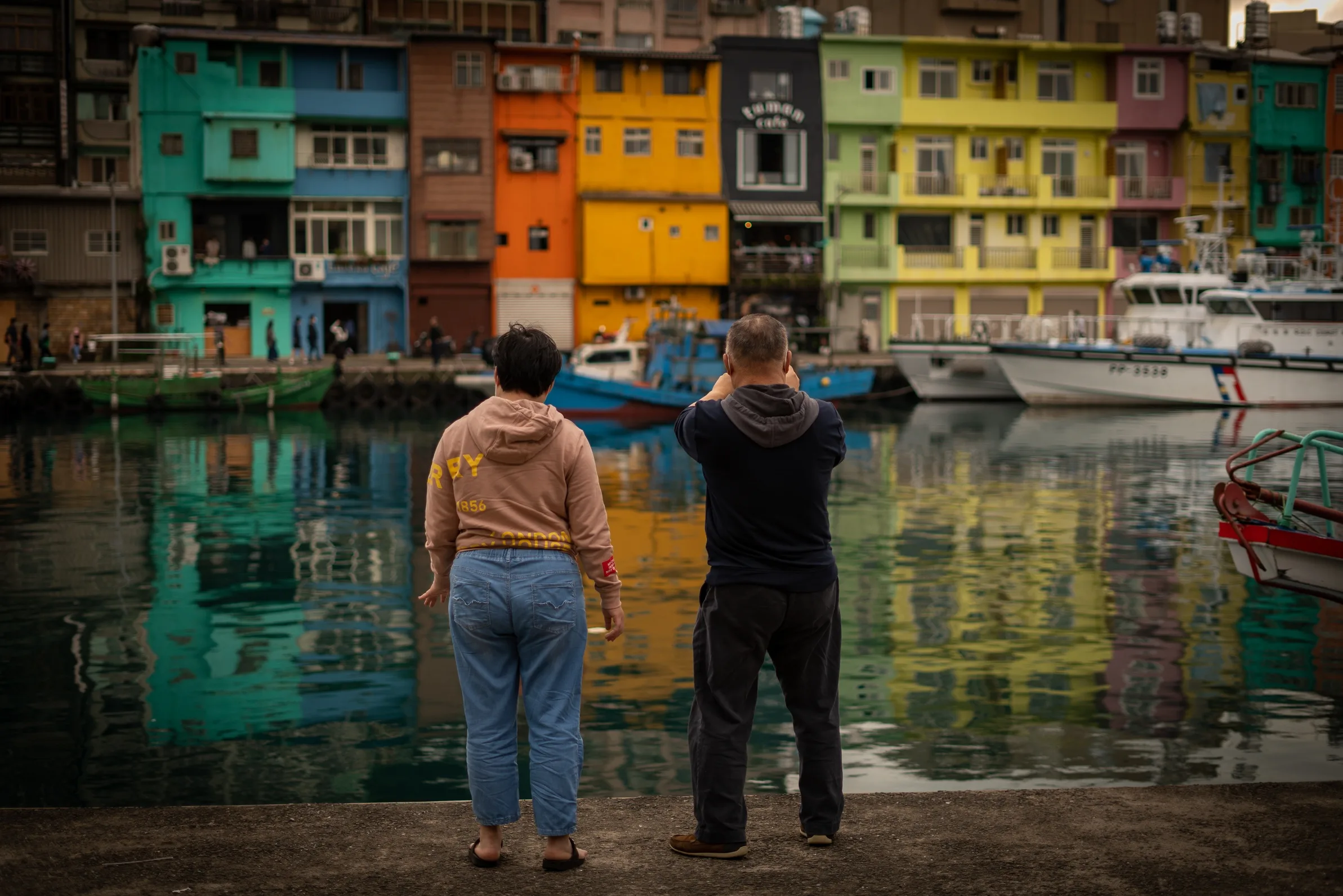 基隆正濱港口彩色屋