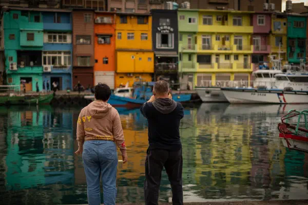 基隆正濱港口彩色屋